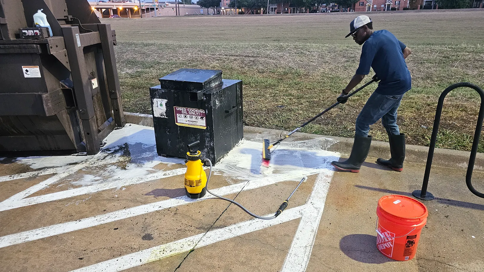Gum & Oil Stain Removal service