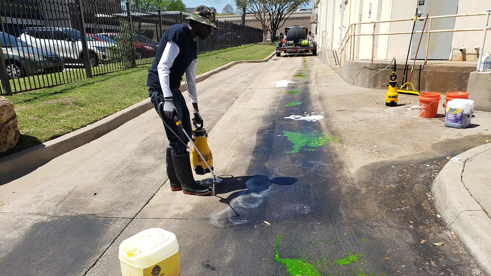 Gum and Oil Stain Removal service