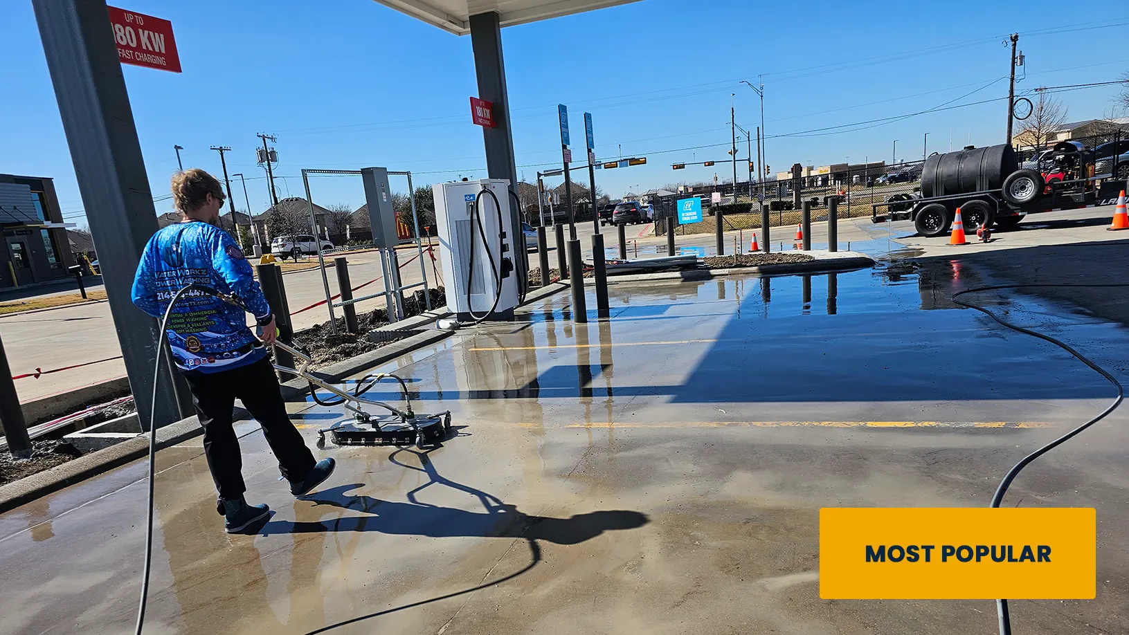 commercial cleaning services and commercial pressure washing service most popular